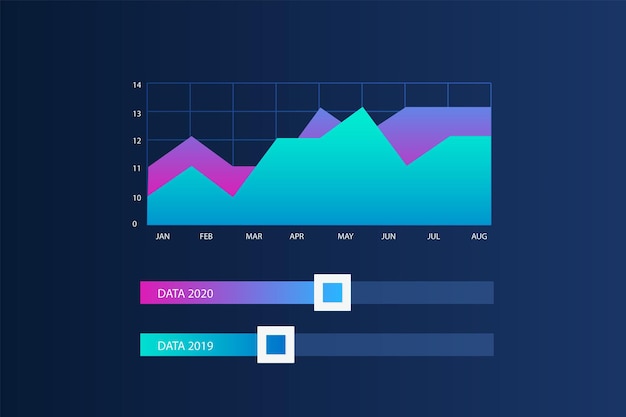 Kleurrijke verzameling infografische elementen in platte stijl