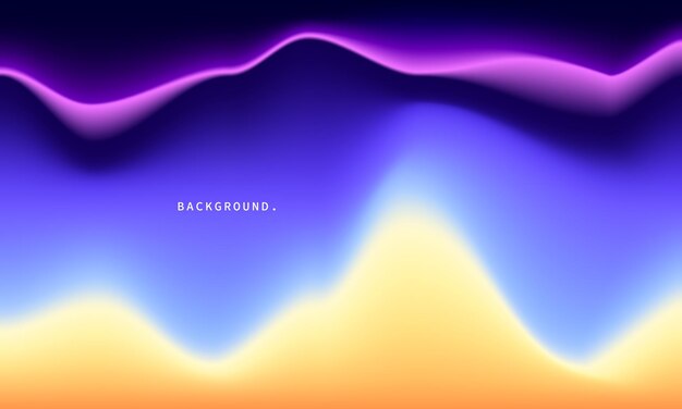 Kleurrijke vloeibare gradiënt mesh achtergrond golvende wazige kleurgradatie achtergrond