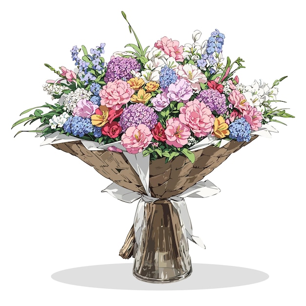 Kleurrijke voorjaarsboeket