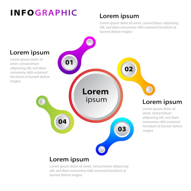 Kleurrijke zakelijke infographic