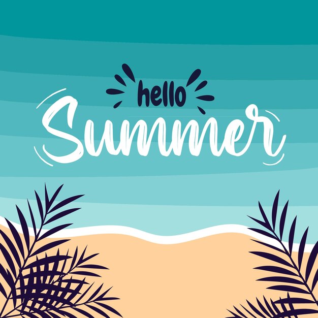 Kleurrijke zomer achtergrond lay-out banners ontwerp