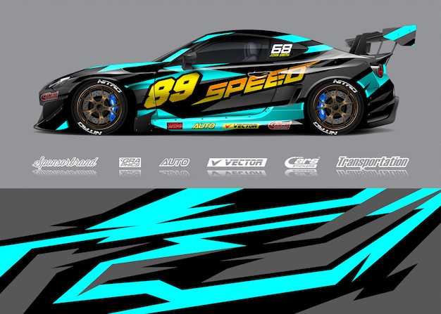 Kleurstelling voor raceauto