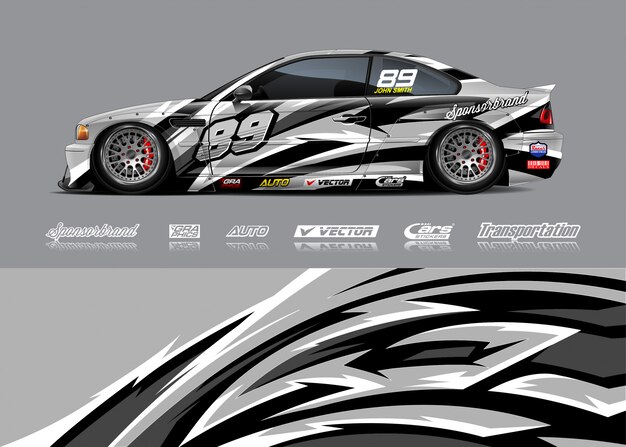 Kleurstelling voor raceauto