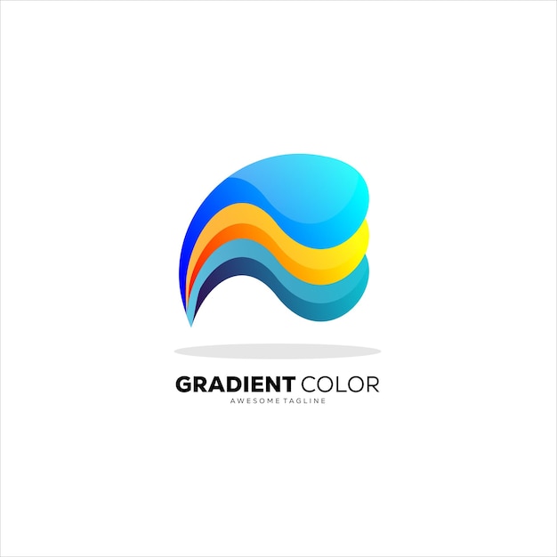Kleurverloop logo ontwerp kleurrijk