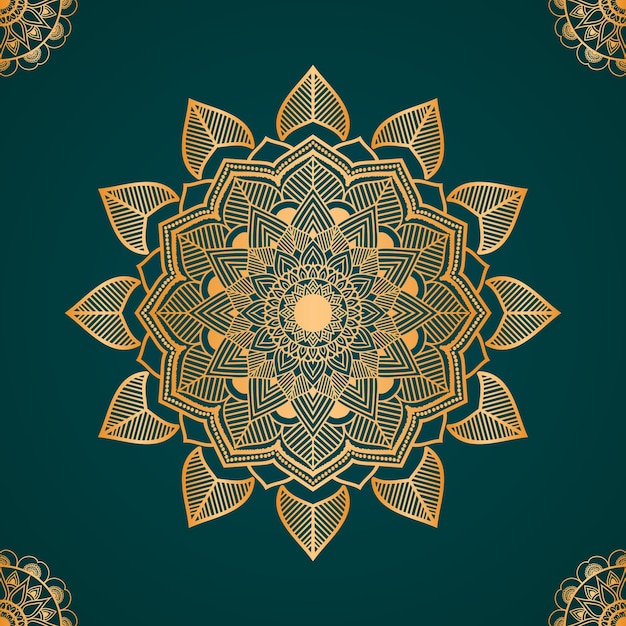 Kleurverloop Luxe Sier Mandala Achtergrondontwerp