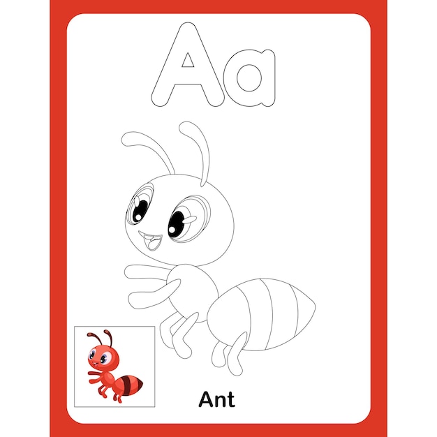 Kleurwerkblad voor kinderen A