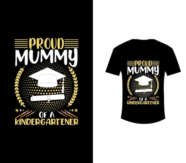 Kleuterschool moeder t-shirt ontwerp