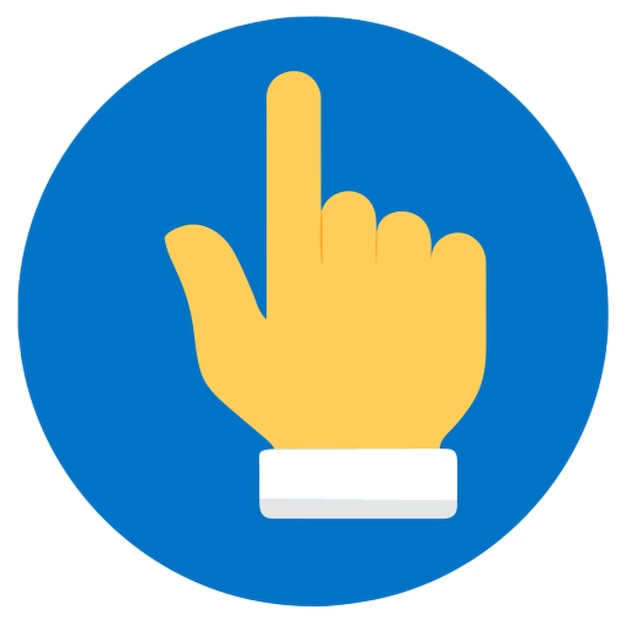 klik op het handpictogram