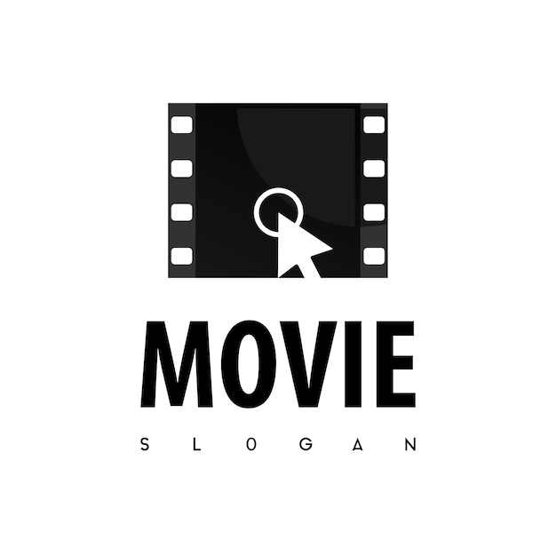 Klik op movie logo vector