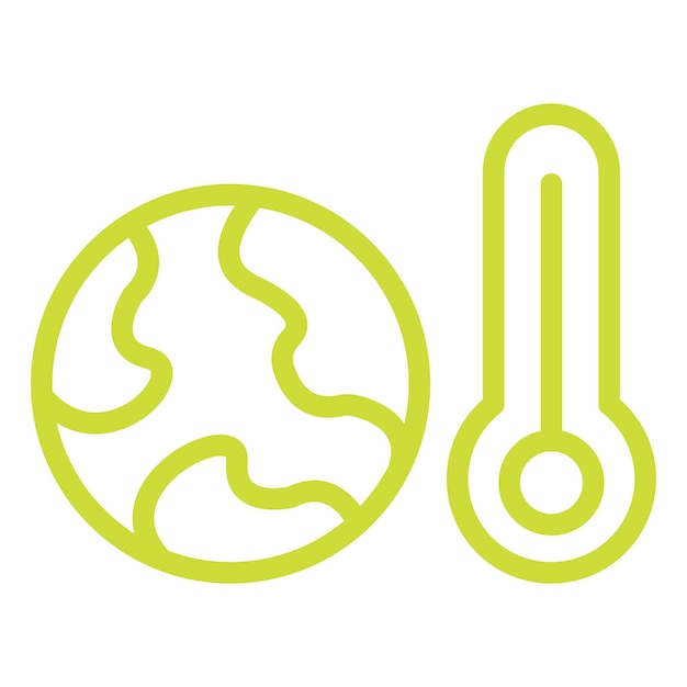 Klimaatverandering Vector Icon Design Illustratie