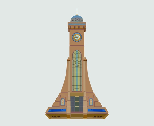 Vector kloktoren van de sultan qaboos universiteit squ