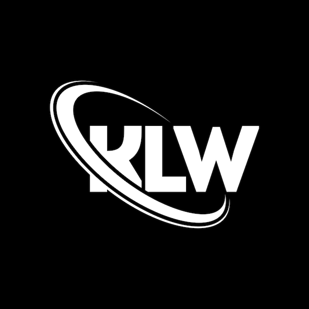 Vector klw logo klw letter klw letter logo design initials klw logo linked with circle and uppercase monogram logo klw typography for technology business and real estate brand