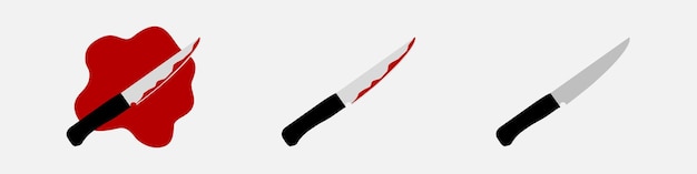 シーンベクトルセットでの血のナイフ