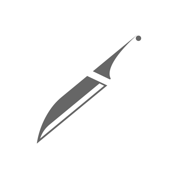 Knife icon logo design illustration