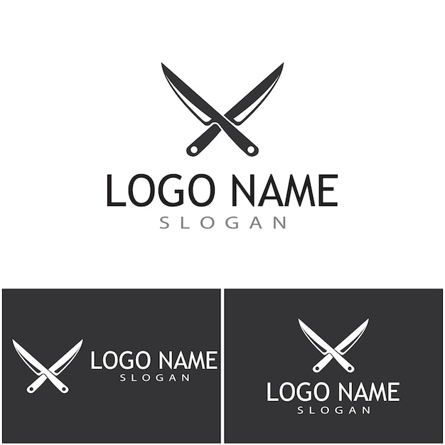 Knife icon Vector logo illustration isolated sign symbol