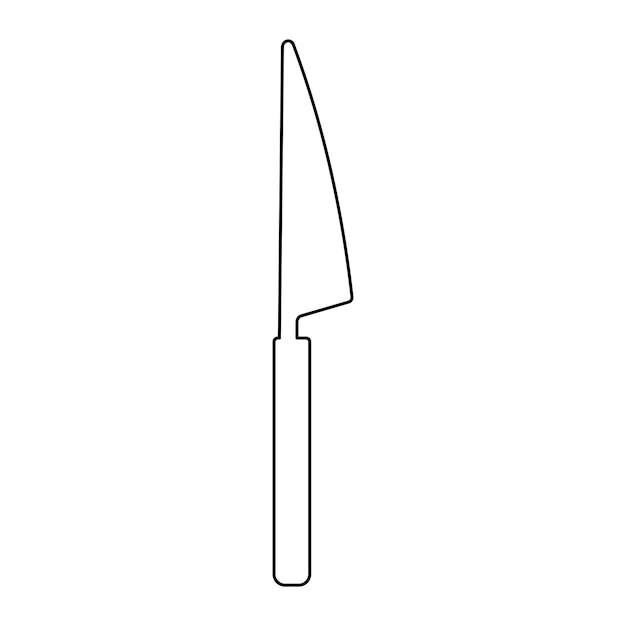 Knife kitchen sharp cut cook line doodle