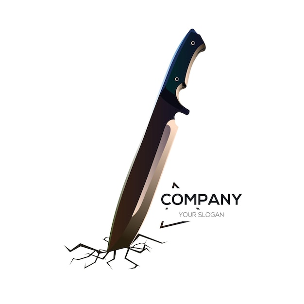 Дизайн логотипа ножа