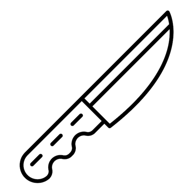 Knife Vector Illustration Style