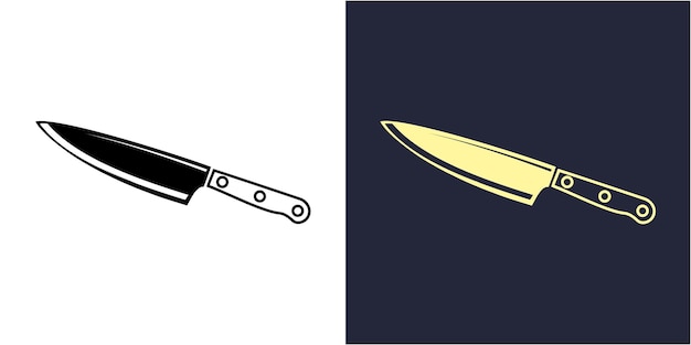 Vettore knife vector template design art (arte del disegno del coltello vettoriale)