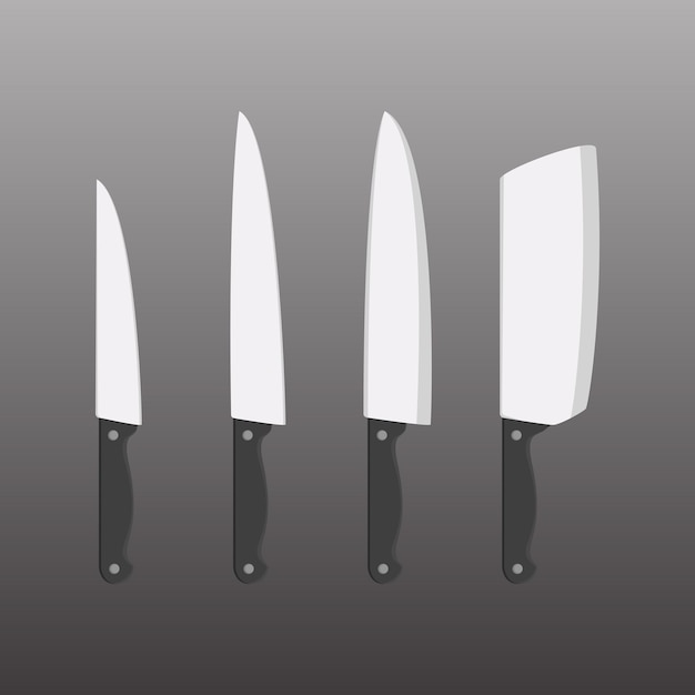 Knifes premium vector illustratie