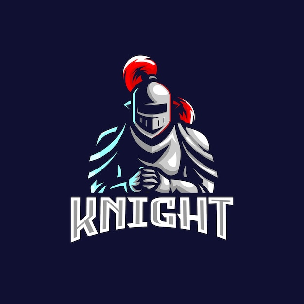 Vector knight e sport logo