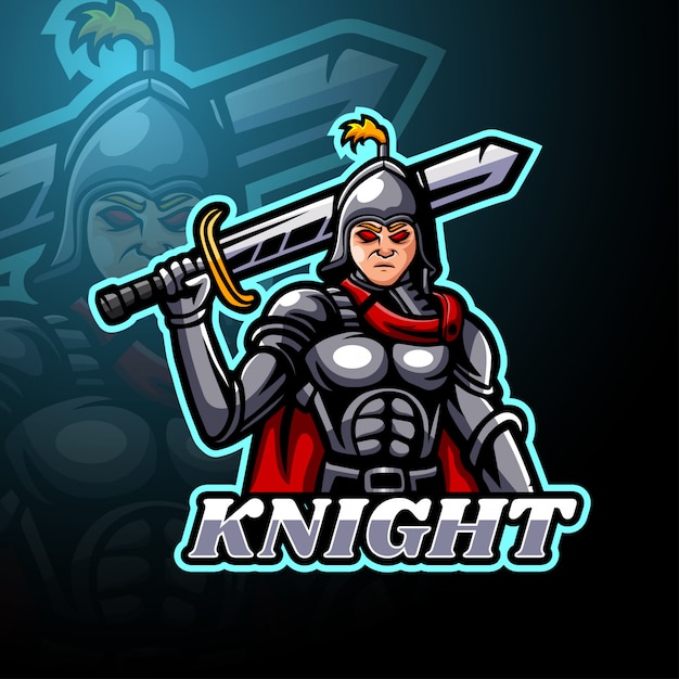 Knight esport logo mascot