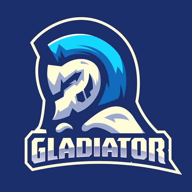 Knight gladiator esport and mascot logo design