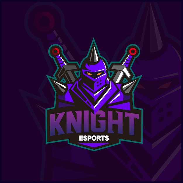 Knight mascot logo in 