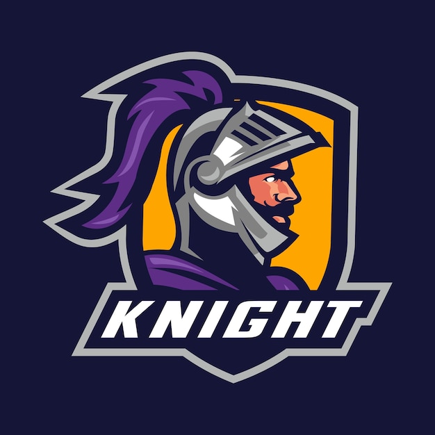 Knight warrior mascot logo