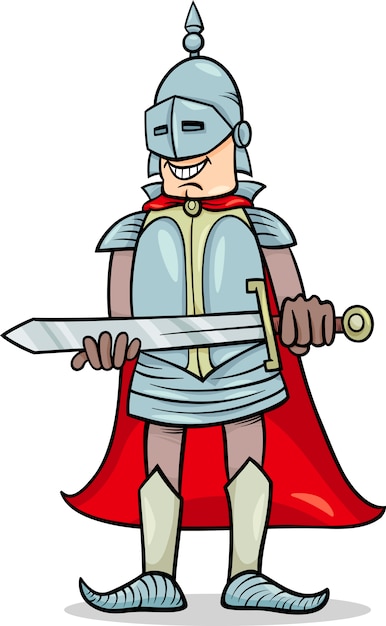 рыцарь с мечом мультфильм иллюстрации