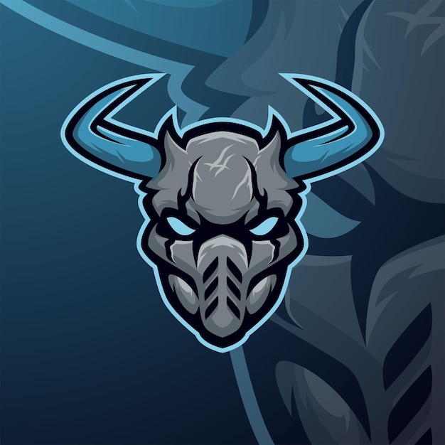 Knights masscot logo esport premium vector