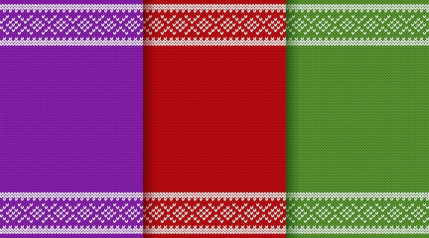 Knit Christmas seamless pattern.