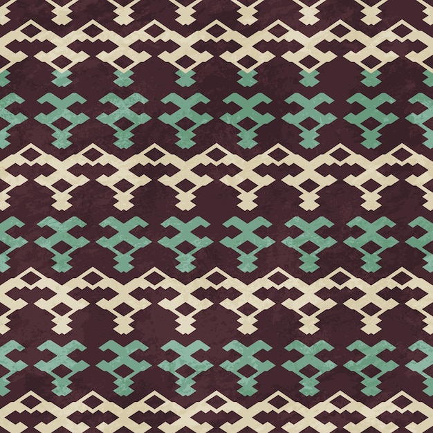 Knit seamless pattern with grunge effect