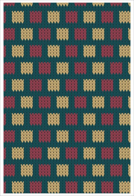 Vector knit seamless pattern