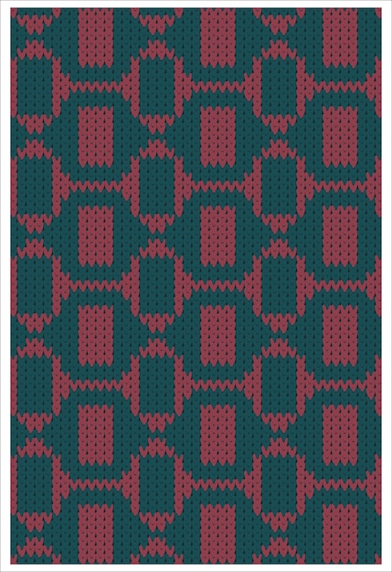 Vector knit seamless pattern