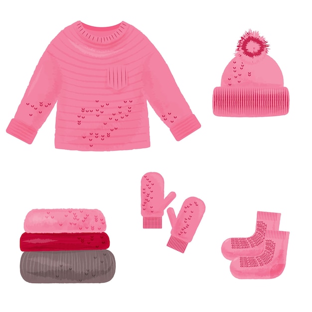 Knitted Clothes set