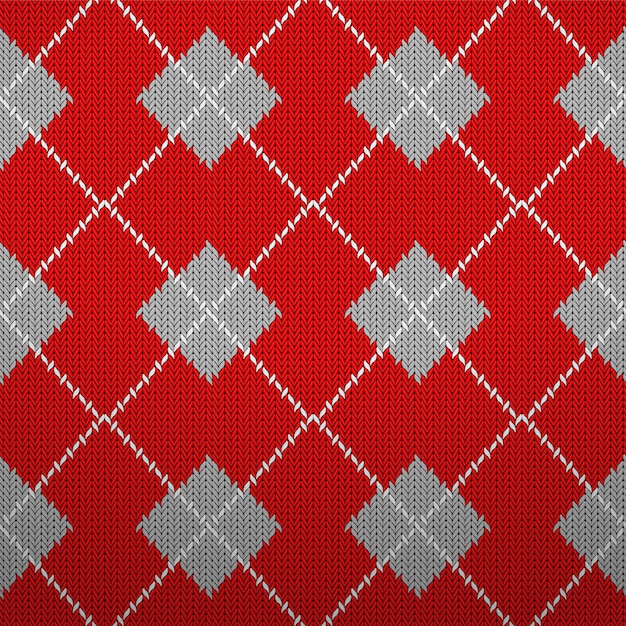 Vector knitted pattern