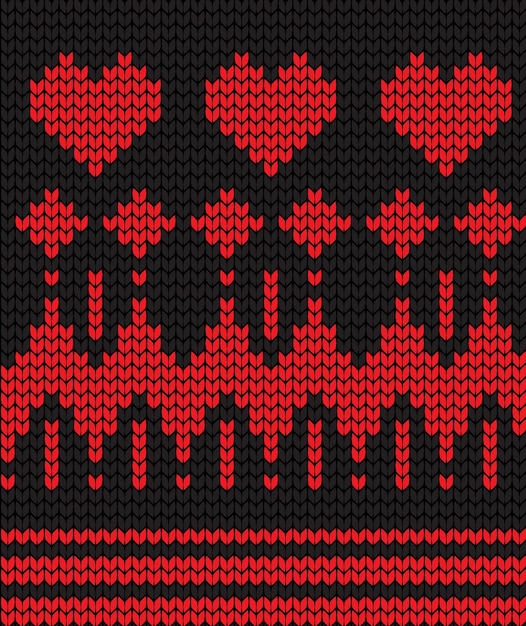 Knitted texture seamless pattern Vector seamless background for banner website postcard wallpaper clothing and design Festive Sweater Design Seamless Knitted Pattern