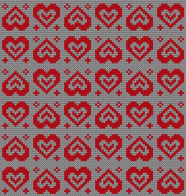 Vector knitted texture seamless pattern vector seamless background for banner website postcard wallpaper clothing and design festive sweater design seamless knitted pattern