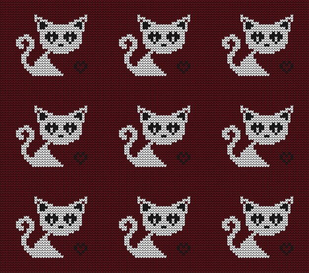 Knitted texture seamless pattern Vector seamless background for banner website postcard wallpaper clothing and design Festive Sweater Design Seamless Knitted Pattern