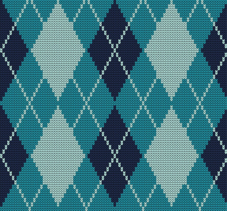 Vector knitted texture seamless pattern vector seamless background for banner website postcard wallpaper clothing and design festive sweater design seamless knitted pattern