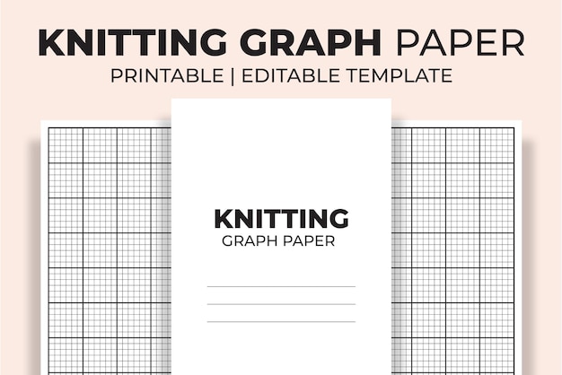 Premium Vector | Knitting graph paper kdp interior