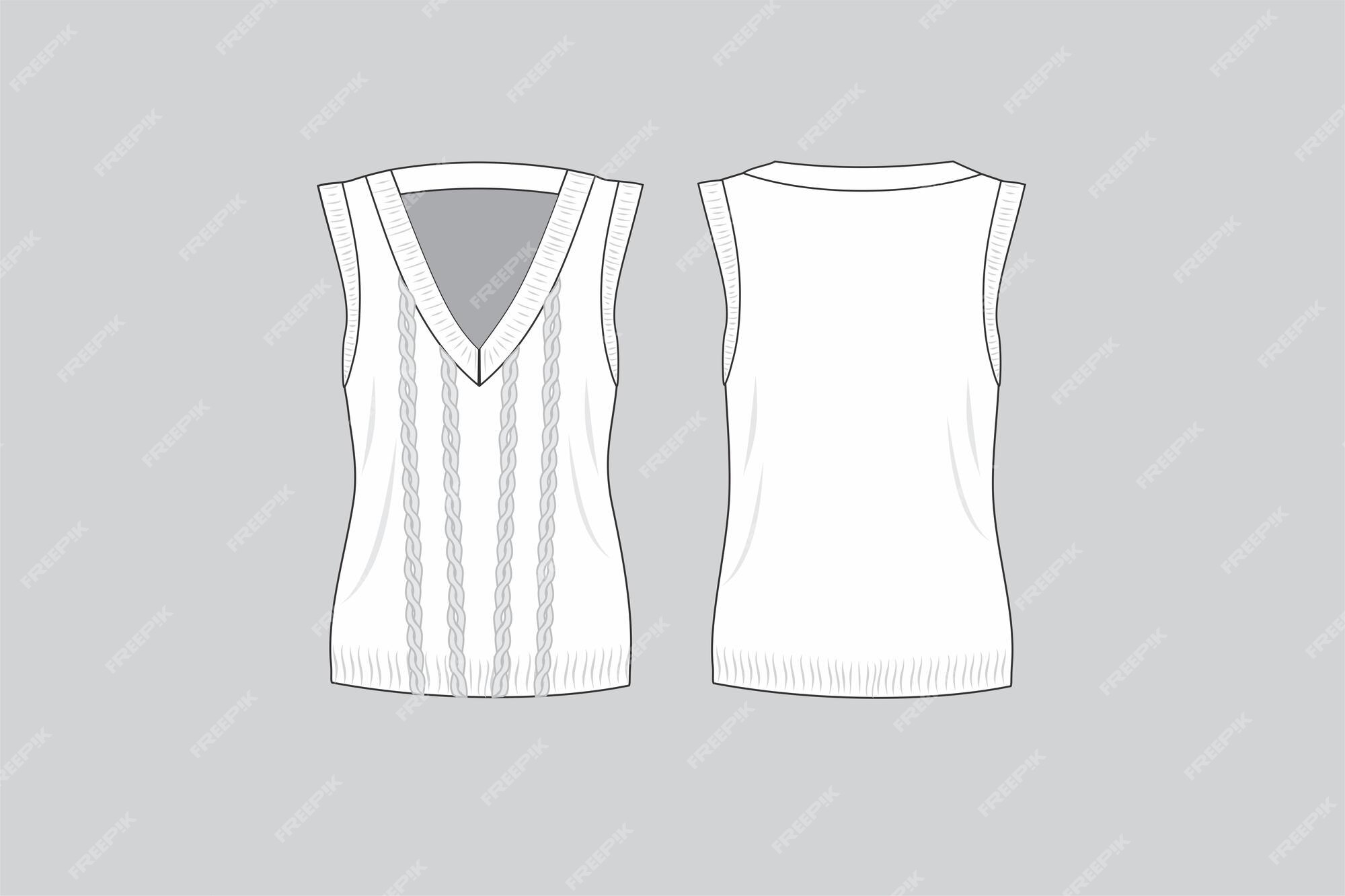 Premium Vector | Knitting vest knitting vest illustration vest vector ...