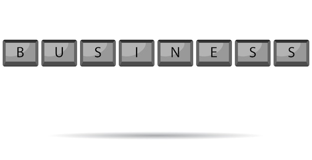Knop toetsenbord bedrijf Computer sleutel communicatie bedrijf kantoor symbool toetsenbord pictogram woord bericht computing en push communiceren Vector abstracte platte ontwerp illustratie