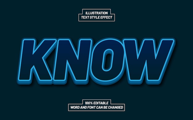 Know Text Style Effect