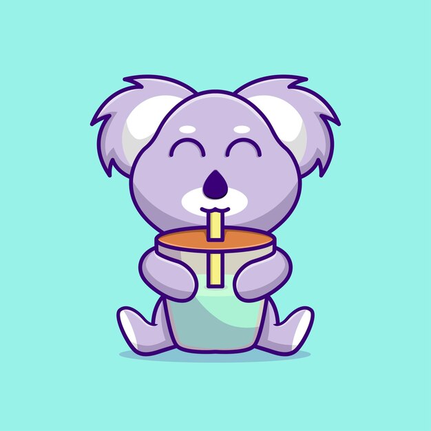 コアラとボバのイラスト