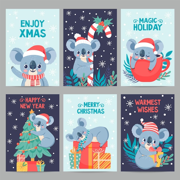 Holiday Koala, Holiday Card Set