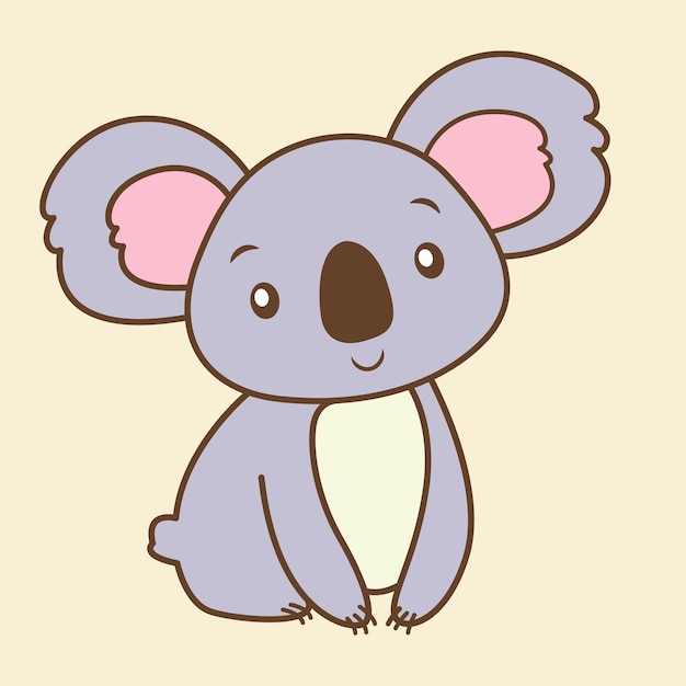 Коала Флэт Дизайн Клипарт