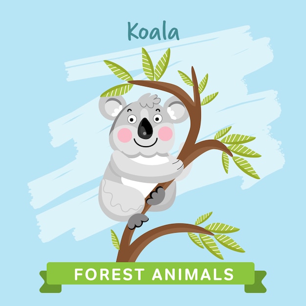 Animali della foresta di koala.