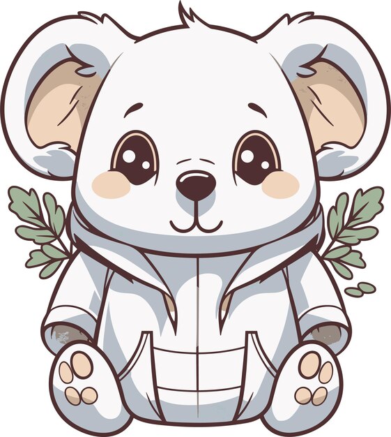 Koala Leukheid Happy Kawaii T-Shirt Ontwerp